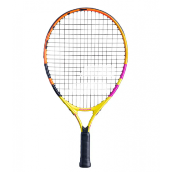 RAQUETE BABOLAT NADAL JR 19 - AMARELO/LARANJA/ROXO	